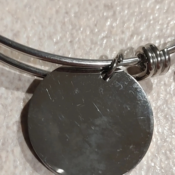 Inspirational Charm Bangle Bracelet Engraved Message'Always remember you're - Picture 5 of 9